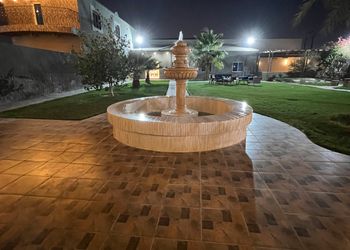 استراحة بمسطح اخضر و العاب اطفال