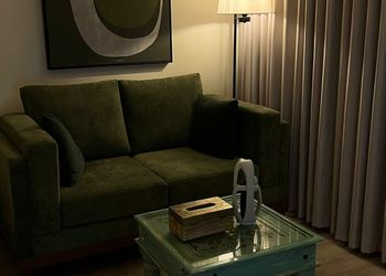 استديو بدخول ذاتي وتصميم هادئ 