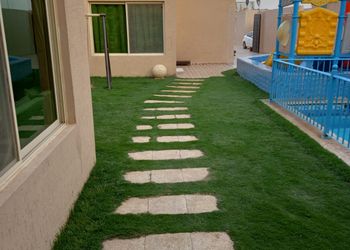شاليه بألعاب مائية و جلسة خارجية