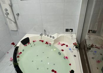 كوخ بركن شواء وجلسة خارجية 