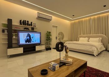 استديو أنيق بسرير ماستر وجلسة جانبية 