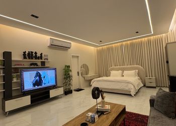 استديو أنيق بسرير ماستر وجلسة جانبية 