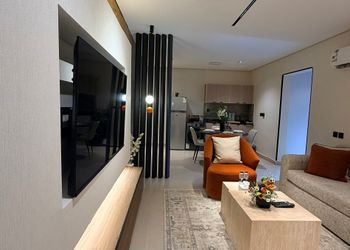 شقة بغرفتين نوم وصالة 