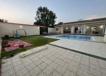شاليه بمسطح اخضر