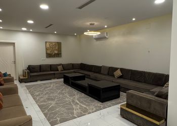 استراحة بمسطح اخضر ومجالس