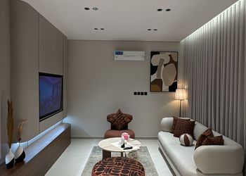 شقة بغرفة معيشة وغرفة نوم 