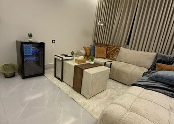 شقة بغرفة معيشة وغرفة نوم 