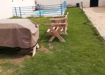 شاليه بغرفة بروجكتر ومسبح ومجلس