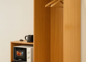 شقة بغرفة معيشة وغرفة نوم 