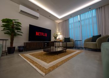 شقة سينما وبلياردو بغرفتين نوم