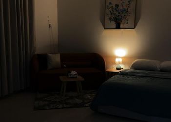 استديو بسرير ماستر وجلسة جانبية