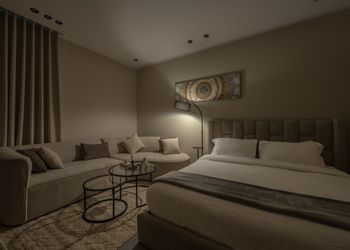 استديو بسرير ماستر وجلسة جانبية 