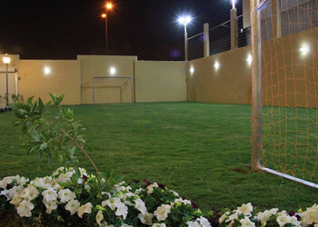 استراحة بملعب كرة قدم