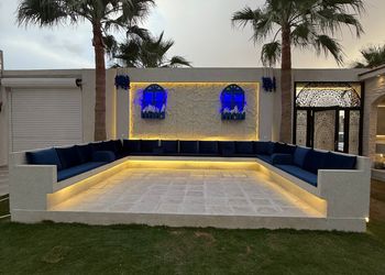 منتجع بصالة وغرفتي نوم ومسبح