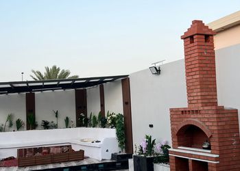 استراحة بصالة جلوس وجلسة خارجية 