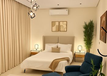 استديو بتصميم أنيق ودخول ذاتي