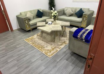 شقة بغرفة معيشة وغرفة نوم 