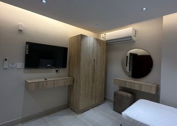 استديو بسريرين مفرد بطابع فندقي