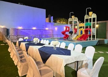 شاليه بمسبح بألعاب مائية وجلسات