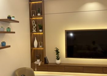 شقة بغرفة معيشة وغرفة نوم 