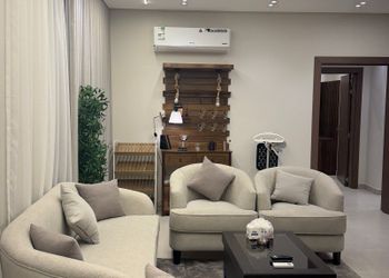 شقة بغرفة معيشة وغرفتين نوم 