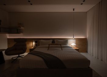 شقة بغرفتين نوم وصالة 