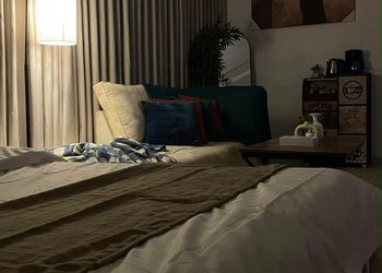 استديو بسرير ماستر وجلسة جانبية 