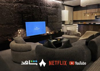 شقة بغرفتين نوم وصالة 