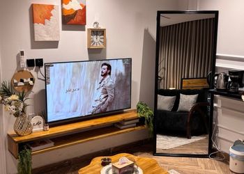 استديو باثاث مريح وبسيط 