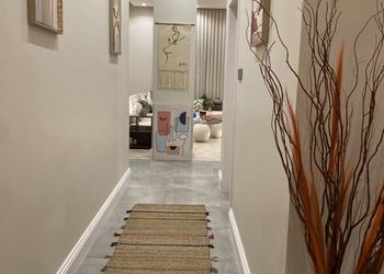 شقة مودرن بغرفتين نوم وصالة 