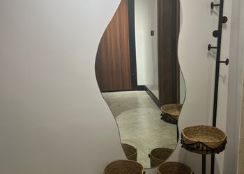 شقة بغرفتين نوم وجلسة خارجية