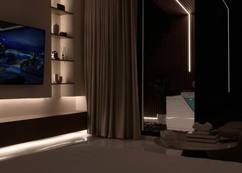 استديو بسرير ماستر وجلسة جانبية 
