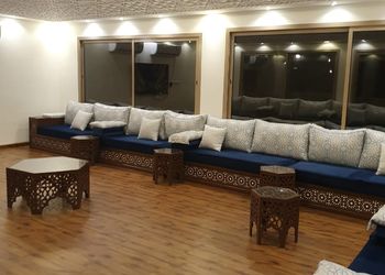 استراحة بخيمة ومسطح اخضر