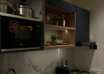 استديو بتصميم أنيق ودخول ذاتي