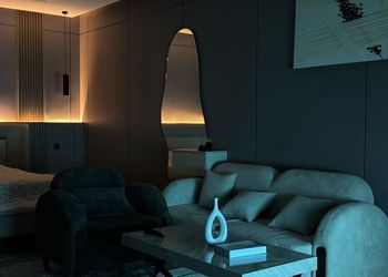 شقة بصالة وغرفة نوم