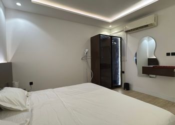 شقة بغرفة معيشة وغرفة نوم 