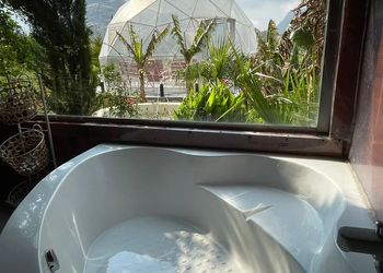 كوخ ريفي بإطلالة على الجبل 