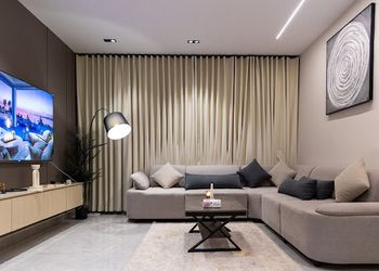 شقة أنيقة بغرفة نوم وصالة 