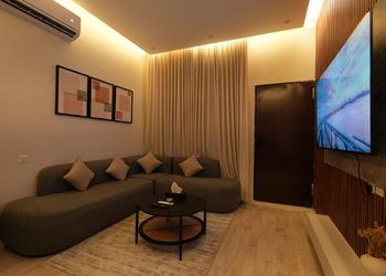 Apartment with a bedroom