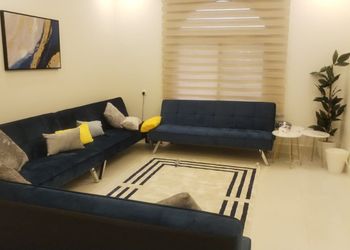 شقة بصالة وغرف نوم