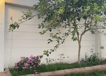 شاليه بجلسة خارجية و مسطح اخضر